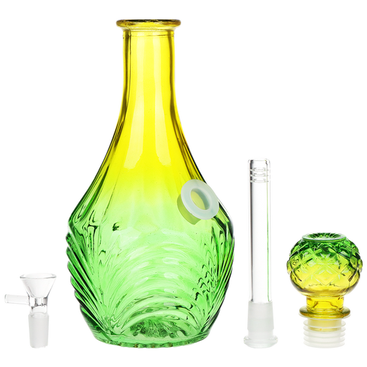 SeshGear Vintage Ombre Glass Water Pipe - 11" / 14mm F / High Stripe