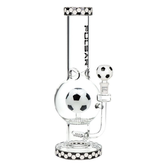 Pulsar Soccer Celebration Bubble Base Glass Water Pipe - 12.6" / 14mm F