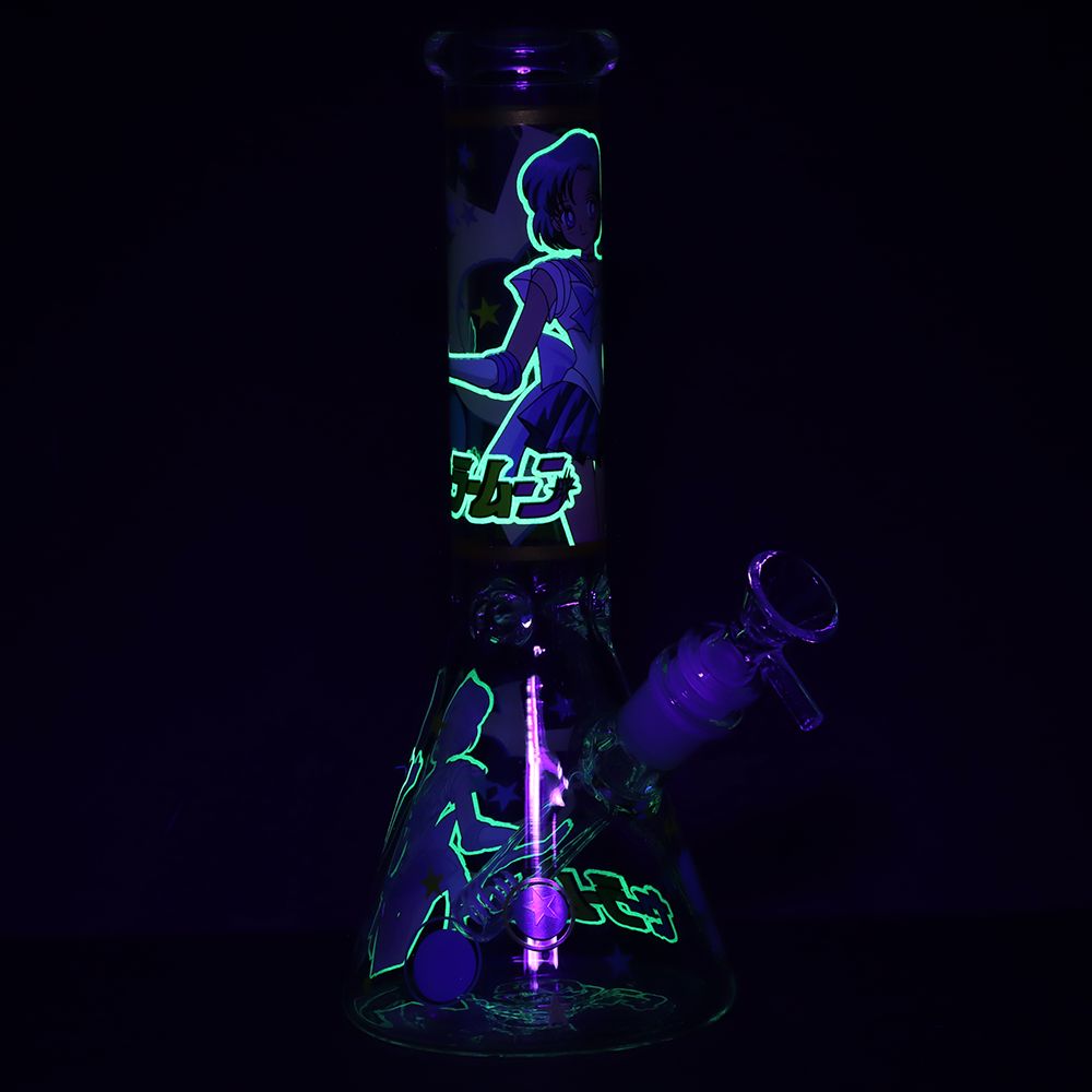 Sailor Mercury Version 2 Beaker Glass Water Pipe - 10" / 14mm F