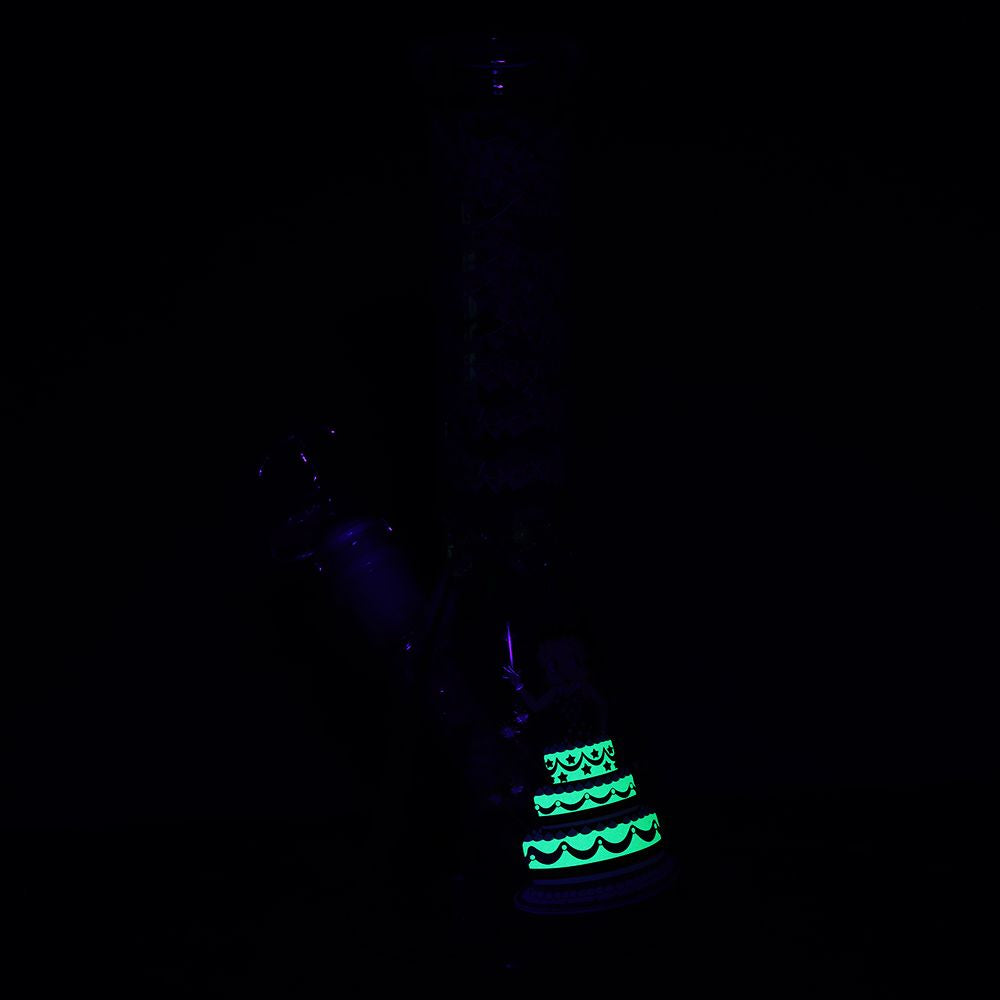 Pulsar Betty in Cake Beaker Glass Water Pipe | 9.75" | 14mm F