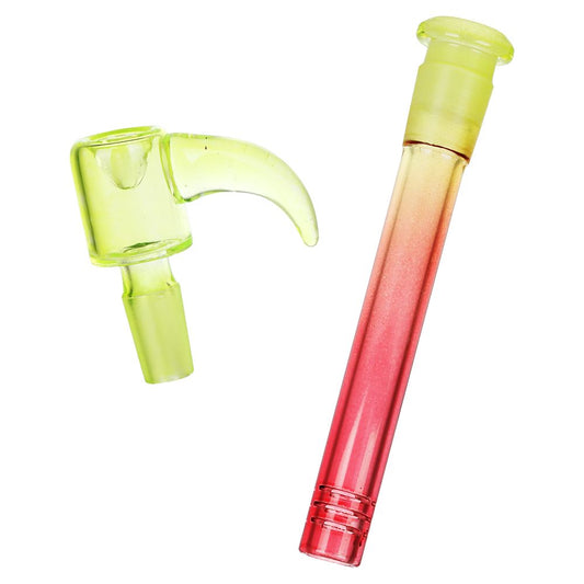 SeshGear Straight Neck Ombre Beaker Glass Water Pipe - 10" / 1