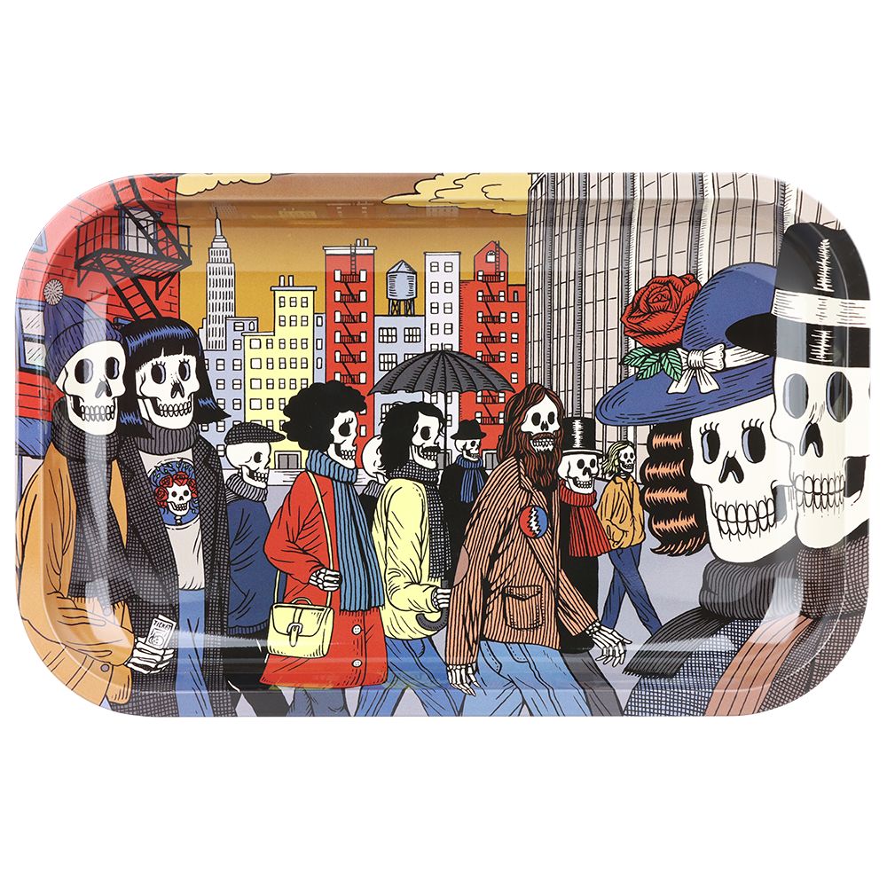 Grateful Dead x Pulsar Metal Rolling Tray - Street People / 11" x 7"
