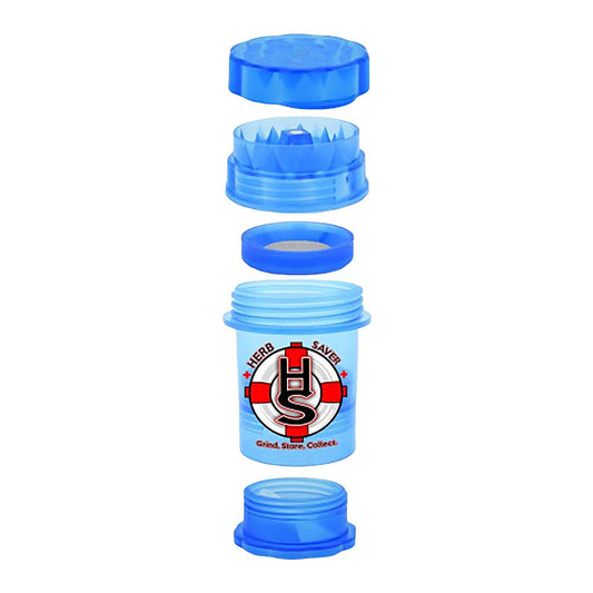 HerbSaver Mini Grinder - 2.5" x 1.5" / 4pc / 12ct