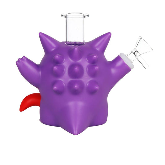 2CT BUNDLE - Symbiote Pocket Monster Vinyl Water Pipe - 5.8" /14mm F / Assorted Colors