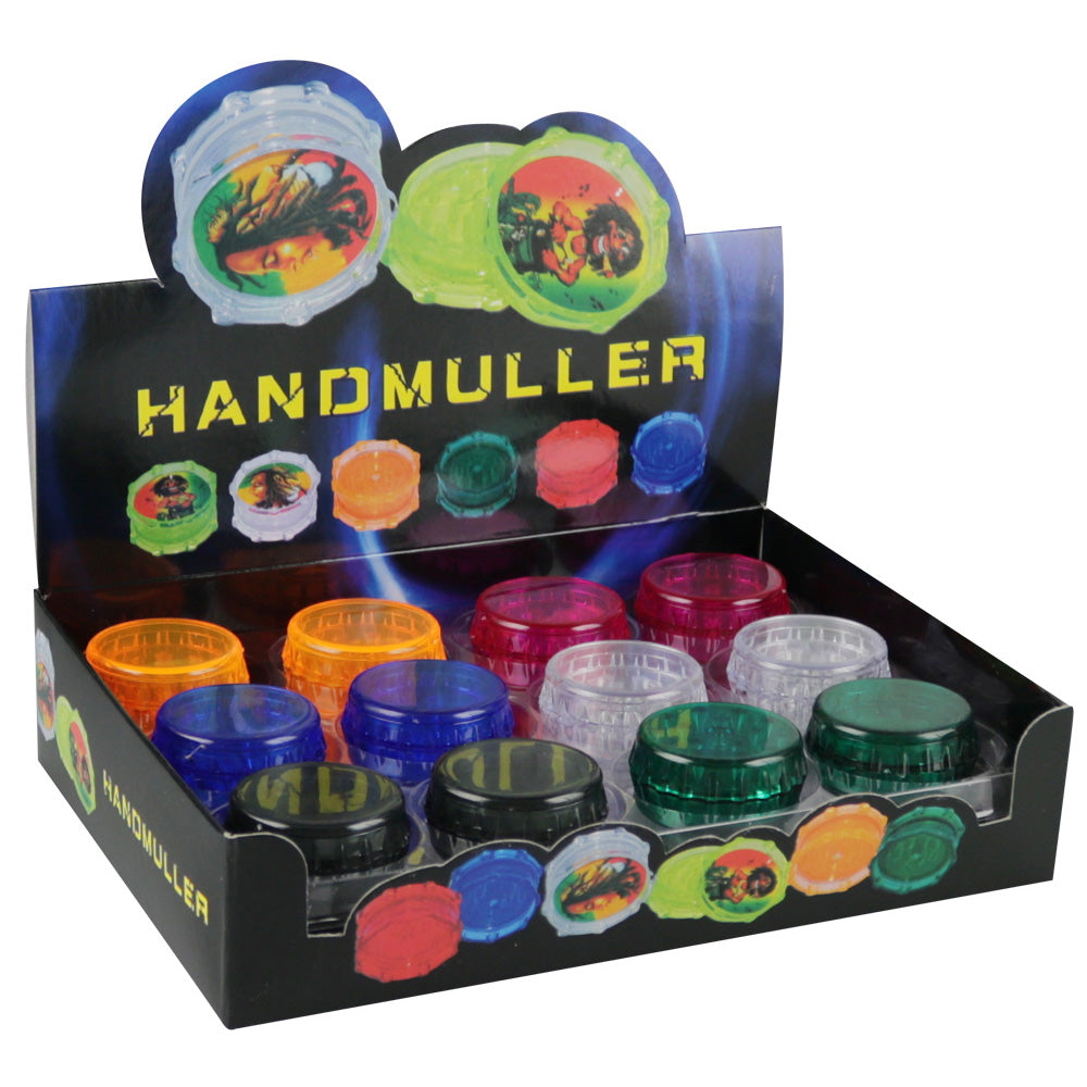 Acrylic Grinder - 2" / Assorted Colors - 2pc