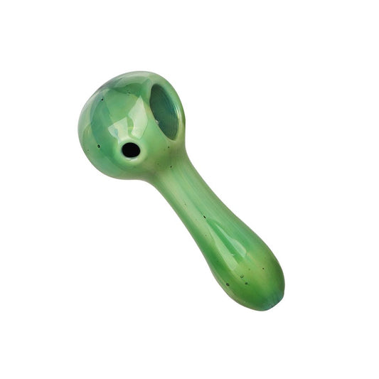 4CT BUNDLE - Deluxe Colored Glass Spoon Pipes - 3.5"-4" / Assorted Colors and Styles