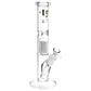 Diamond Glass Gold Pearl 8-Arm Perc Water Pipe - 12" / 14mm F / Colors Vary