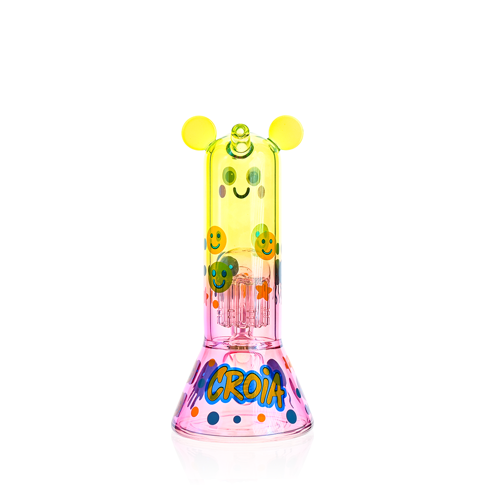 Cute Character Beaker Bong with Jellyfish Design | Croia Glass