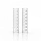 HOLLOW QUARTZ PILLARS WITH HOLES (2PK)