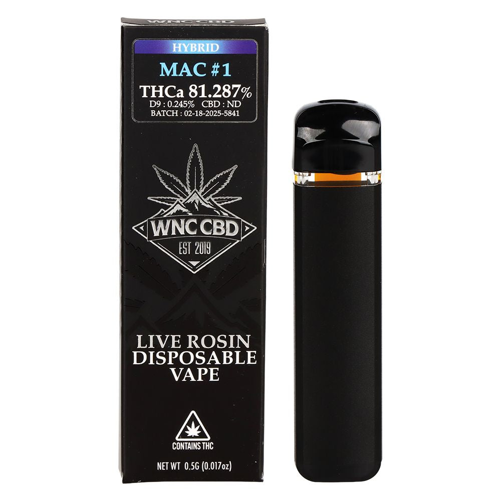 WNC THCA Live Rosin Disposable | 0.5g | 12ct Display