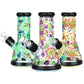 Phantasmagoric Glow In Dark Beaker Glass Water Pipe - 8" / 14mm F / Designs Vary
