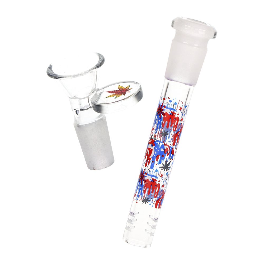 Pulsar Melting Uncle Sam Beaker Glass Water Pipe - 9.75" / 14mm F