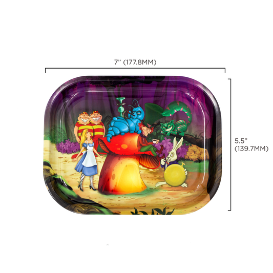 Alice Mushroom Metal Rollin' Tray
