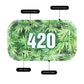 420 Green Metal Rollin' Tray