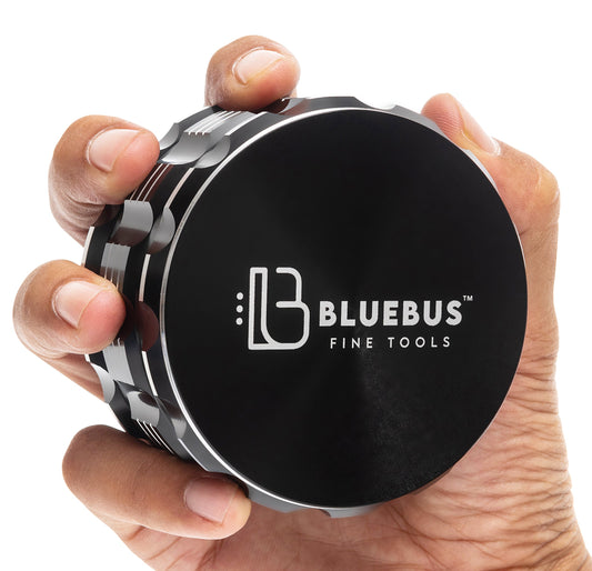 GA 4-Piece Aluminum Herb Grinder – 3.5-Inch Extra-Large | BlueBus Fine Tools