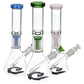 Glass House Flathead Perc Beaker - 12" / 14mm F / Colors Vary