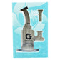 Glass House Bent Neck Glass Water Pipe - 6.75" / 14mm F / Colors Vary