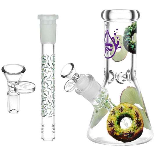 Pulsar Forbidden Donuts Design Series Glass Beaker Water Pipe - 7.75" / 14mm F