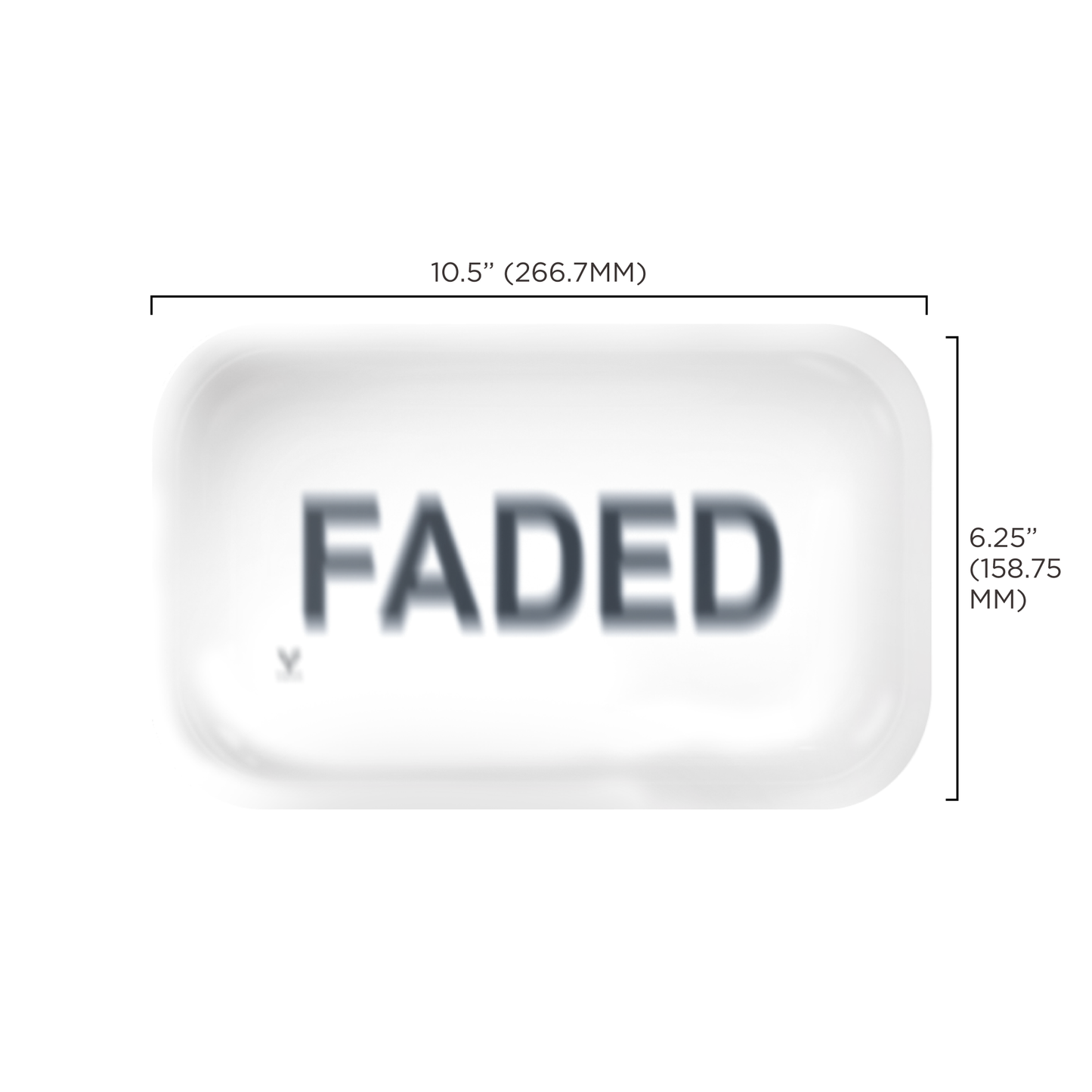 Faded Metal Rollin' Tray