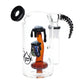 Pulsar Magma Lake Mushroom Glass Water Pipe - 5.5" / 14mm F