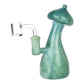 Mushroom Top Marbled Glass Dab Rig - 6" / 14mm F / Colors Vary