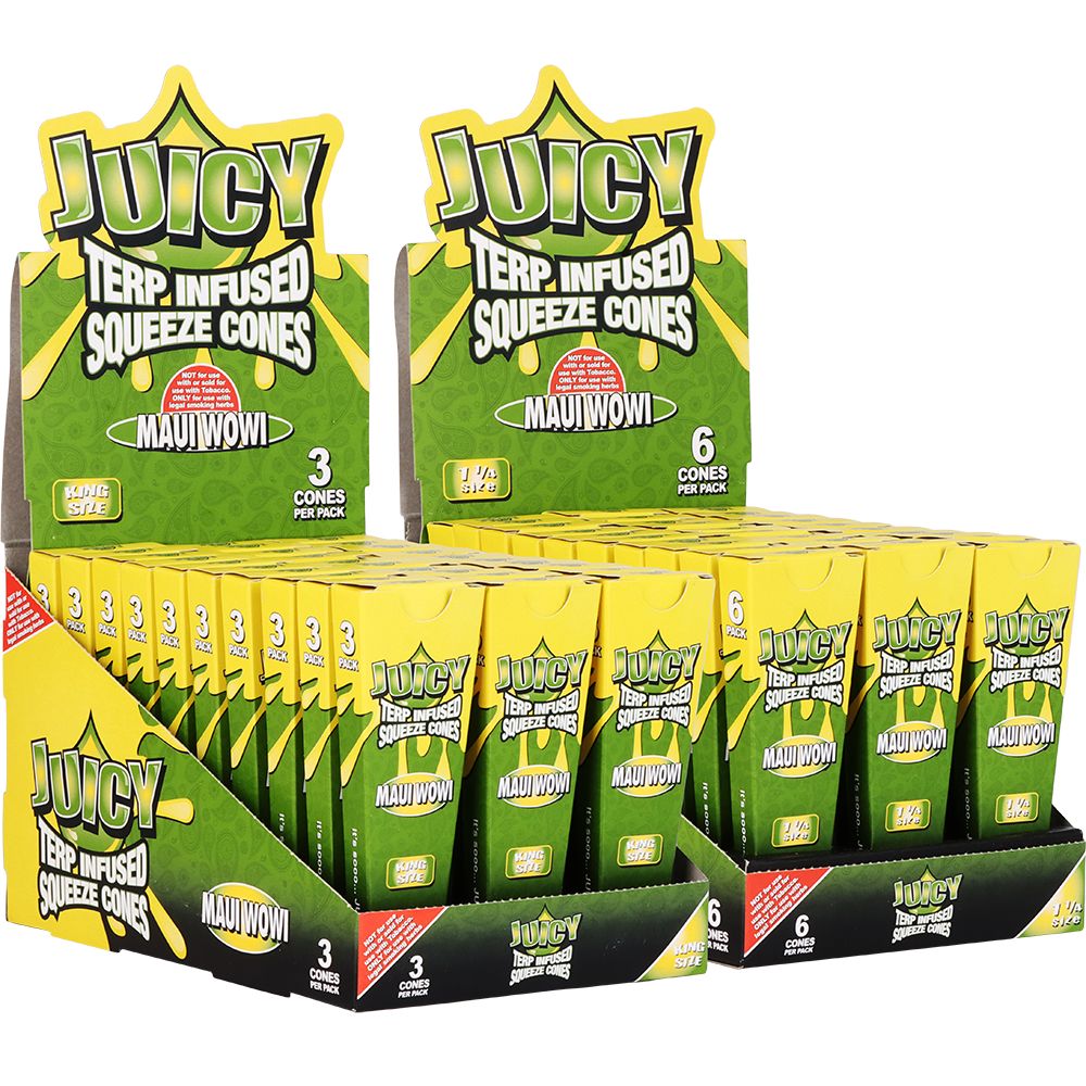 Juicy Terp Infused Squeeze Cones | Maui Wowi | 30pk Display