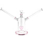 Date Night Heart Perc Dual Neck Glass Water Pipe - 7" / 14mm F
