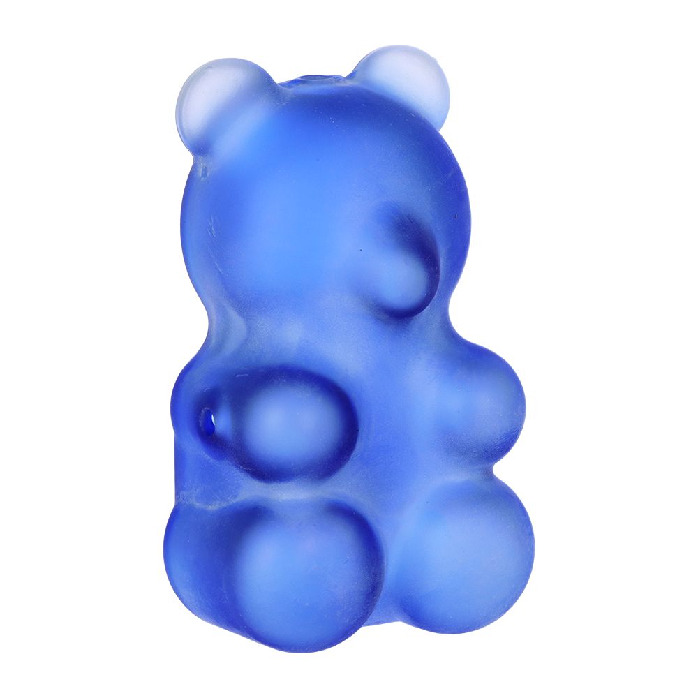 3CT BUNDLE - SeshGear Gummy Bear Glass Hand Pipe - 3.5" / Assorted Colors
