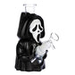 3CT BUNDLE - Scary Masked Glass & Vinyl Water Pipe - 6.6" / 14mm F