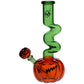Pulsar Twisty And Wicked Jack-O-Lantern Glass Water Pipe - 11" / 14mm F