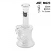 Thug Life | 8" Clear Water Pipe w/ Hammer Percolator