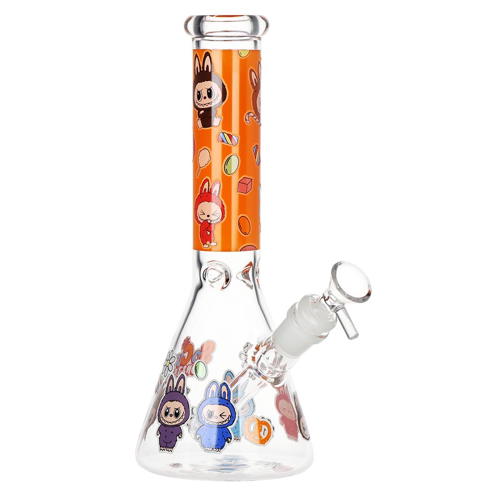 Funny Animal Beaker Glass Water Pipe | 9.75" | 14mm F | Designs Vary