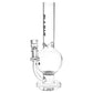 Pulsar Round Ball Glass Water Pipe - 12" / 14mm F / Clear