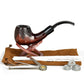 Pulsar Shire Pipes Engraved Bowl Bent Apple Cherry Wood Pipe - 5.5"