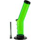 Acrylic Angled Straight Tube Bong 9-12"