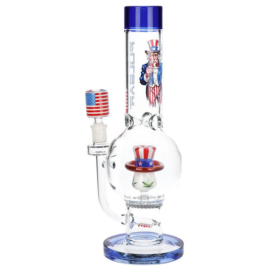 Pulsar USA Top Hat Bubble Base Glass Water Pipe - 13.25" / 14mm F