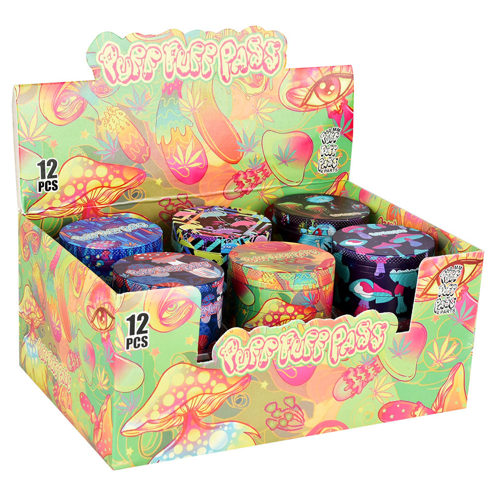 Psychedelic Mushroom Grinder - 4pc / 2"