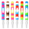 Silicone Wrapped Dab Straw - 3.75" / Colors Vary