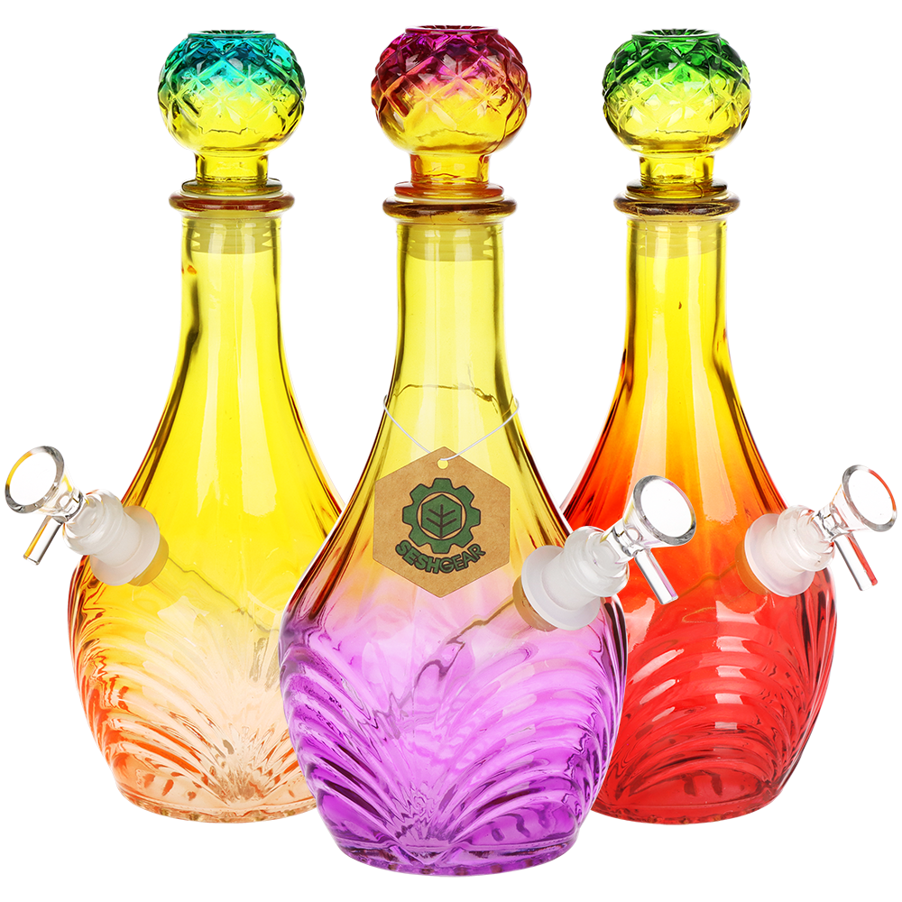 SeshGear Vintage Ombre Glass Water Pipe - 11" / 14mm F / High Stripe