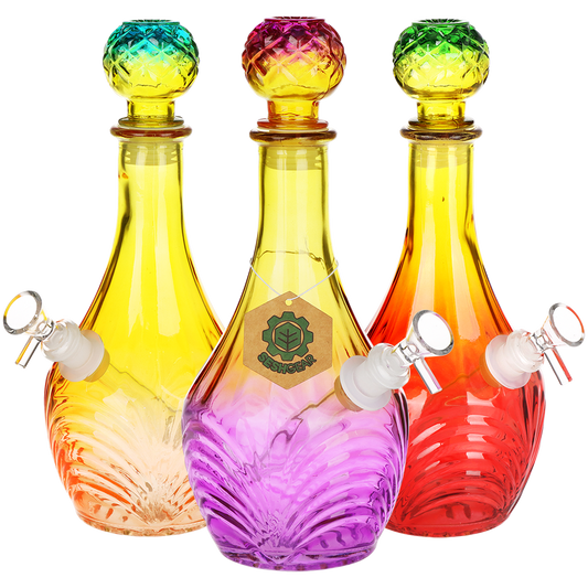 SeshGear Vintage Ombre Glass Water Pipe - 11" / 14mm F / High Stripe