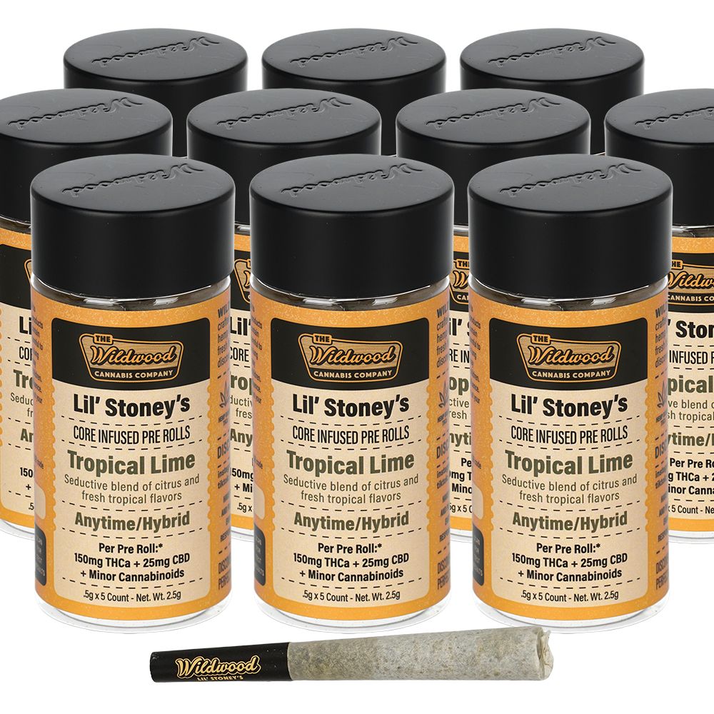 Wildwood THCA Live Resin Core Infused Pre-Rolls | 0.5g | 5pc | 10pk Bundle
