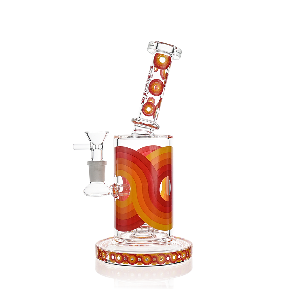 Retro Scientific Bong with Matrix Perc | Croia Glass