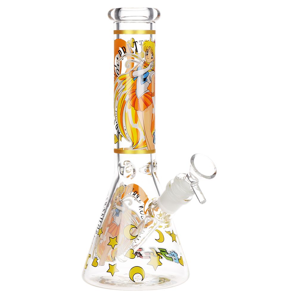 Sailor Venus Beaker Glass Water Pipe - 10" / 14mm F