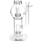 Pulsar Double Chamber Bubble Glass Water Pipe - 14" / 14mm F / Clear