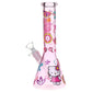 Greetings Feline Glass Beaker Water Pipe | 10" | 14mm F | Designs Vary