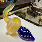 Ripkitty 5” Peacock Dry Herb Hand Pipe Borosilicate Glass - Colors May Vary