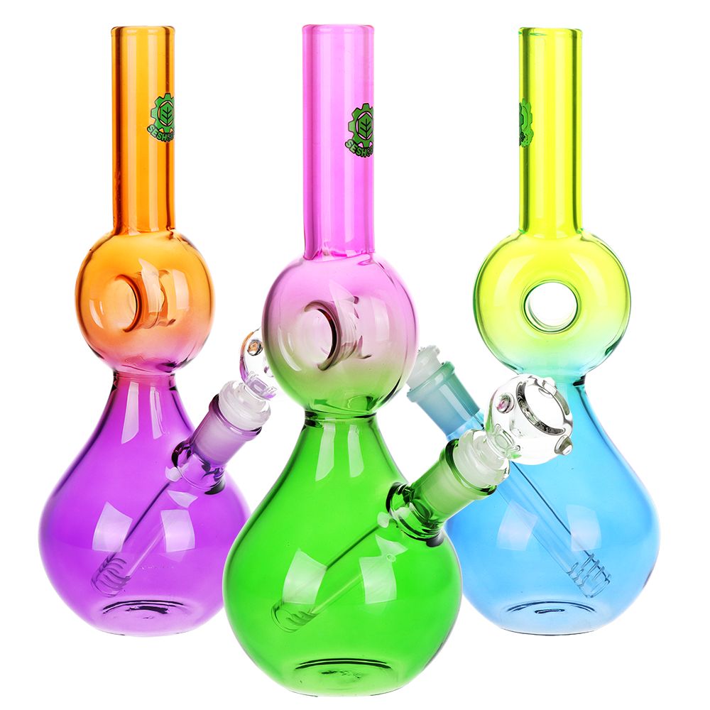 SeshGear Donut Ombre Glass Water Pipe - 10.5"/ 3ct
