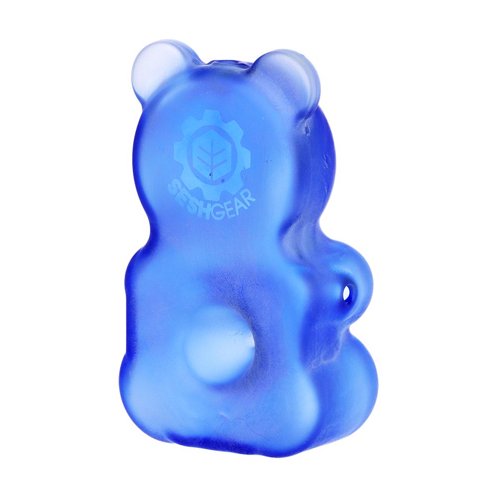 3CT BUNDLE - SeshGear Gummy Bear Glass Hand Pipe - 3.5" / Assorted Colors
