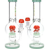 Pulsar Shroom Colony Perc Bubble Base Glass Water Pipe - 12.5" / 14mm F