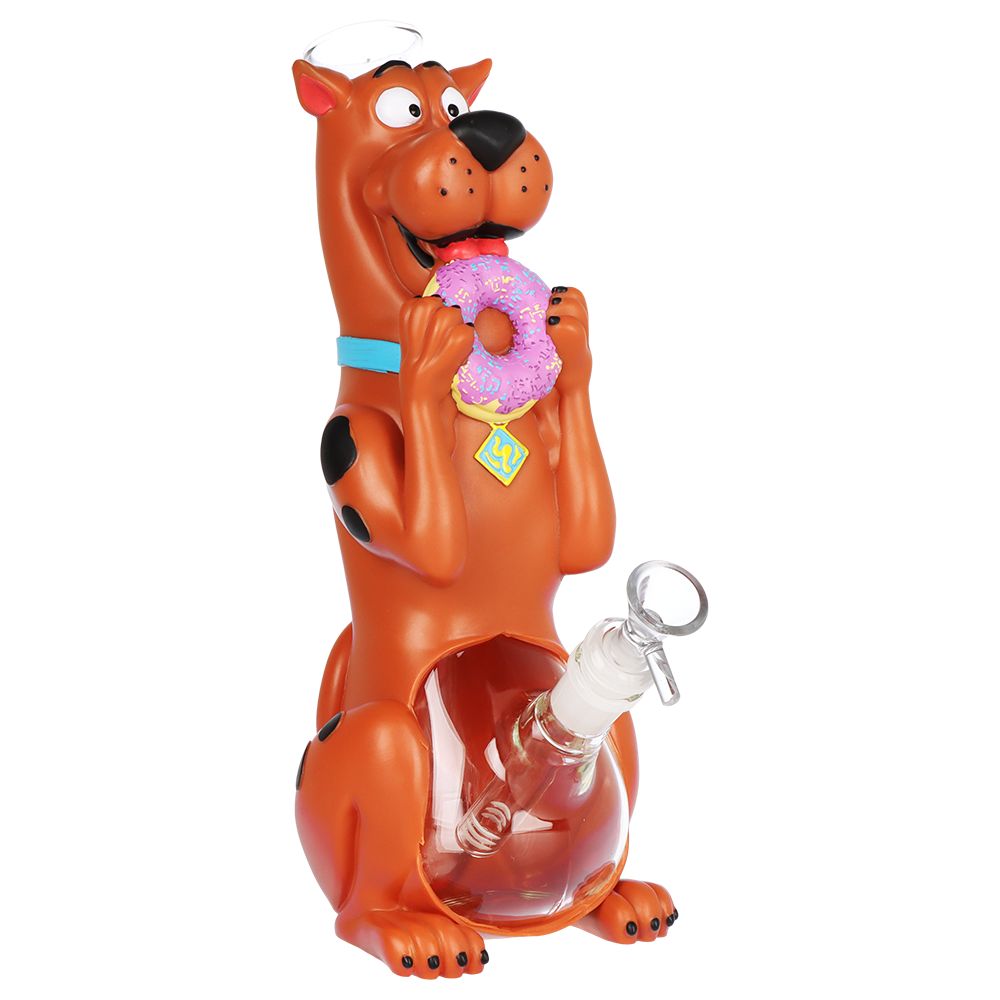 Doggie Snacks Glass & Vinyl Water Pipe - 10.75" / 14mm F